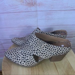 Dolcetta Cheetah Block Heel‎ Mules Size 9.5